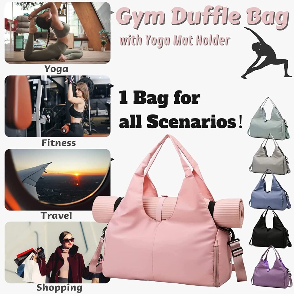 Gym Bag with Yoga Mat Holder : Transform Your Fitness Routine with the Ultimate.